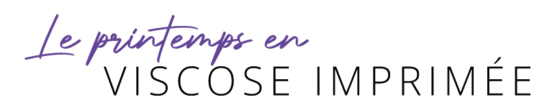 Le printemps en viscose imprimée