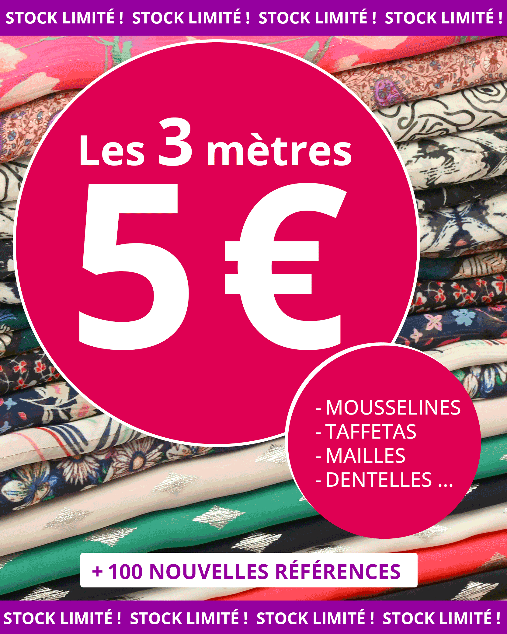 Les 3 mètres à 5€