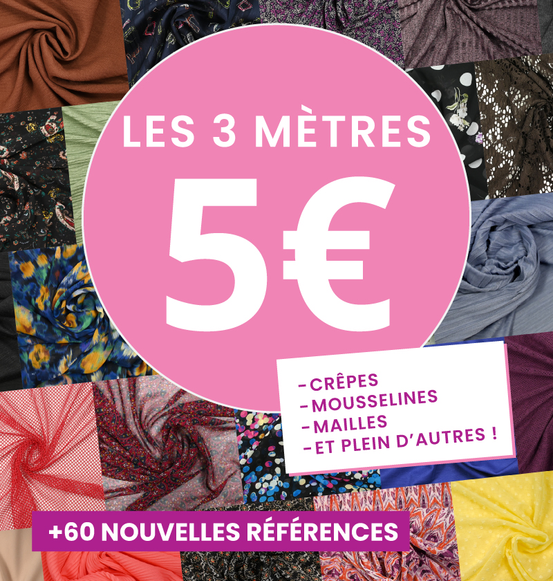 Crêpes, mousselines, mailles et plein d'autres !