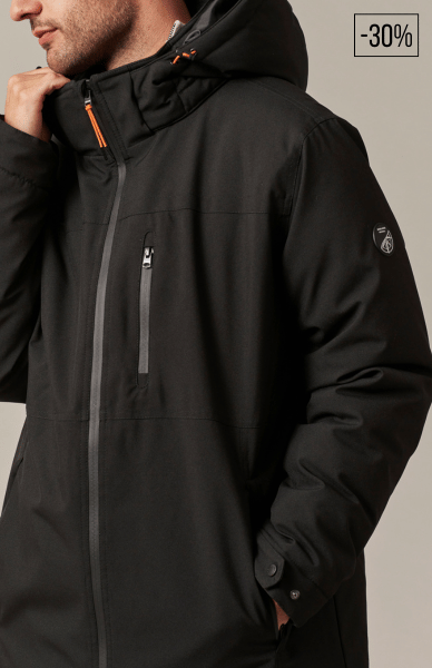 parka noire