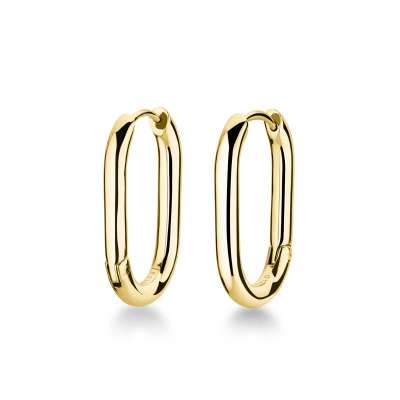 Boucles d'Oreilles Rosefield "Large Oval Hoops Gold" - JEOLG-J567