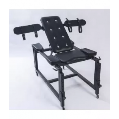 Chaise de contraintes gynecologue noir - Loveroom - Mobilier BDSM